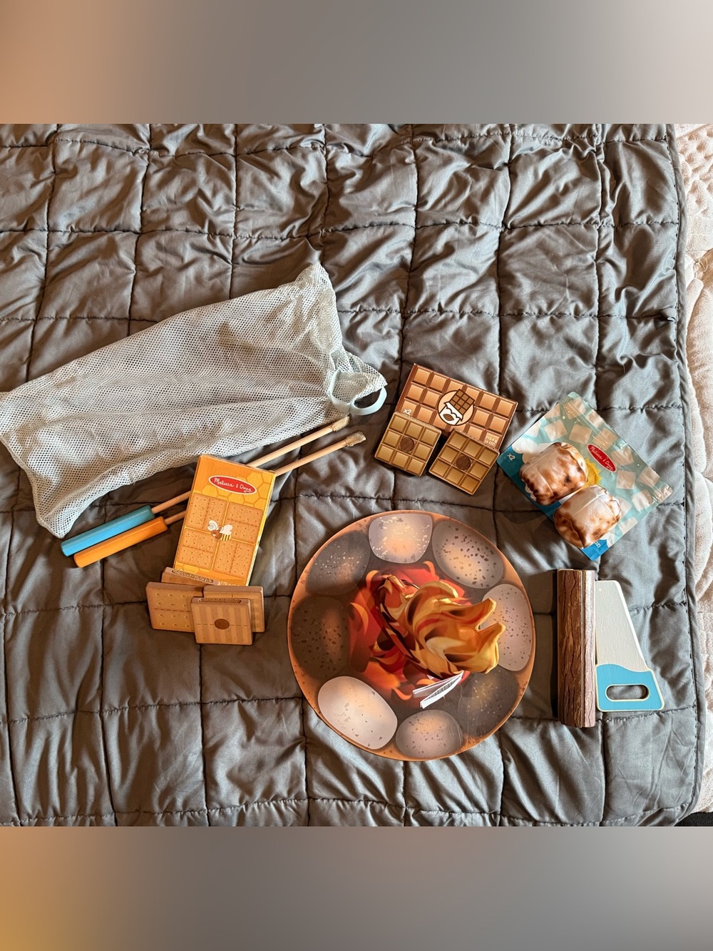 Melissa & Doug Wooden Campfire Set